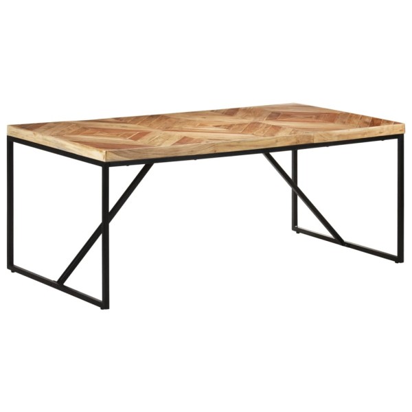 Mesa de comedor de madera maciza de acacia y mango 180x90x76 cm