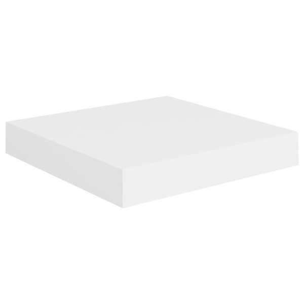 Estante flotante pared 2 uds blanco y roble MDF 90x23,5x3,8 cm