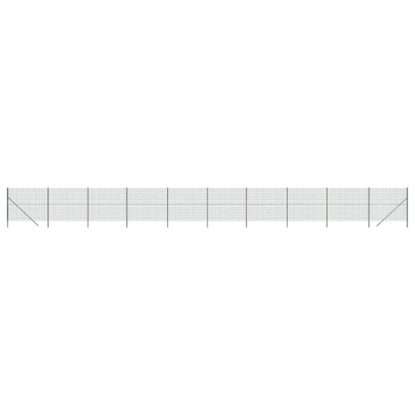 Cerca de alambre de acero galvanizado verde 1,8x25 m