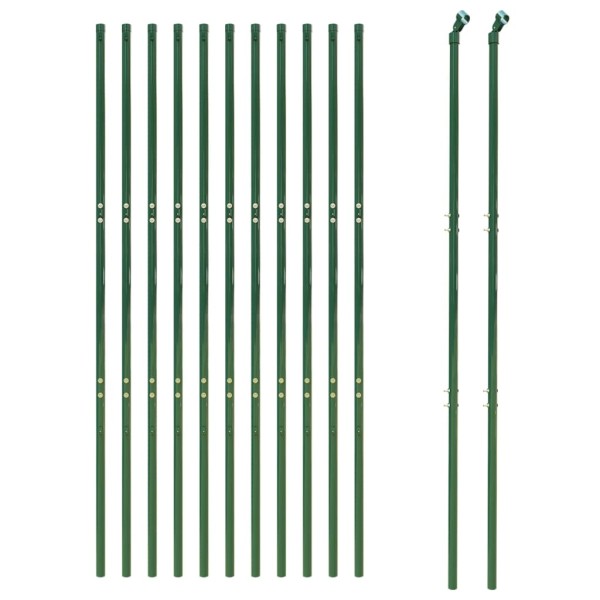 Cerca de alambre de acero galvanizado verde 1,8x25 m