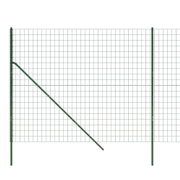 Cerca de alambre de acero galvanizado verde 1,8x25 m