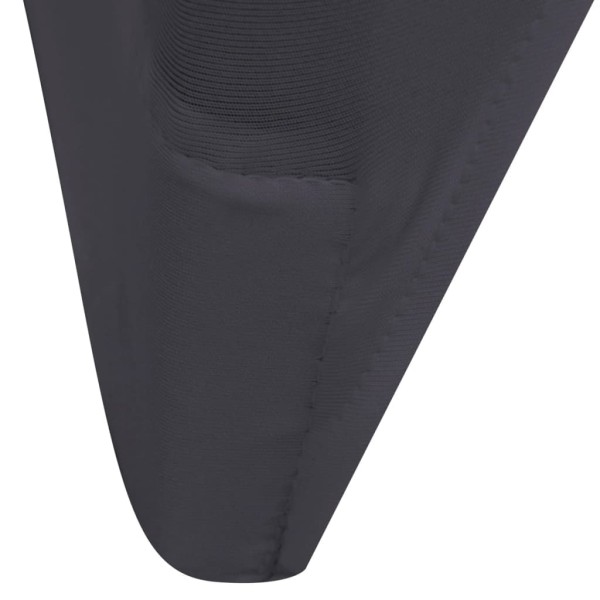 Funda de silla elástica 4 unidades gris antracita