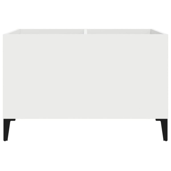 Mueble para discos madera contrachapada blanco 74,5x38x48 cm