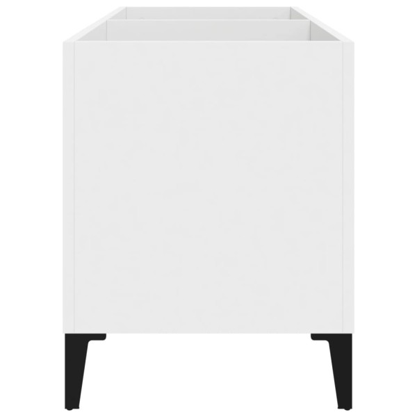 Mueble para discos madera contrachapada blanco 74,5x38x48 cm