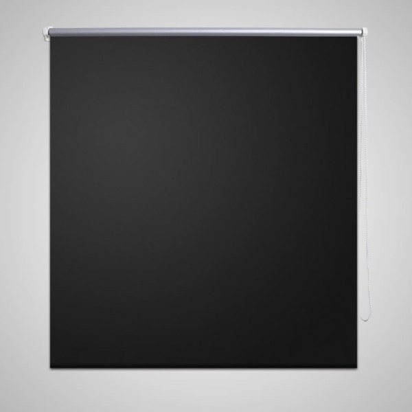 Persiana estor opaco enrollable negro 160x230 cm