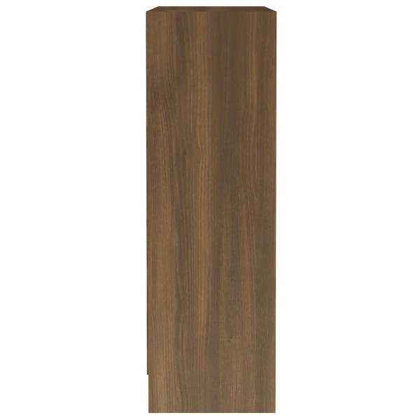 Estantería de madera contrachapada roble marrón 60x24x74,5 cm