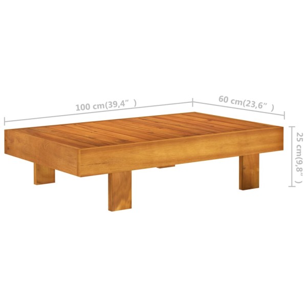 Muebles de jardín 2 pzas cojines blanco crema madera de acacia