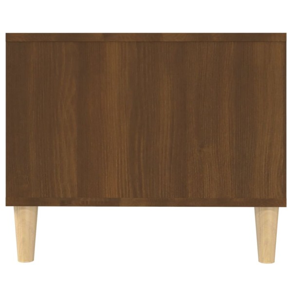 Mesa de centro madera contrachapada roble marrón 102x50x40 cm