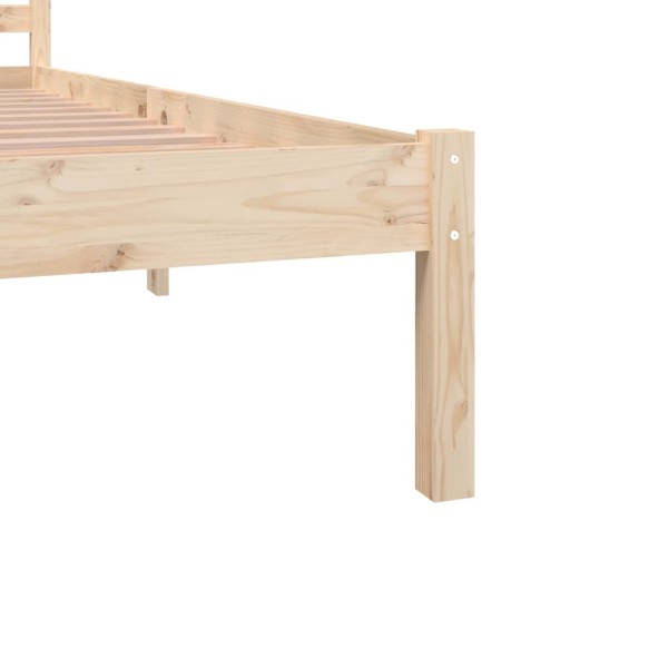 Estructura de cama madera maciza de pino 180x200 cm