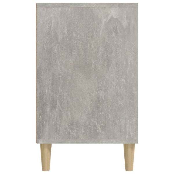 Mueble zapatero madera contrachapada gris hormigón 102x36x60 cm