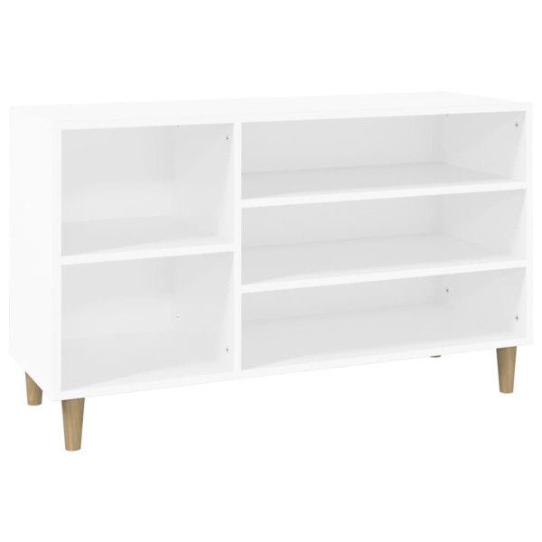 Mueble zapatero madera contrachapada blanco 102x36x60 cm