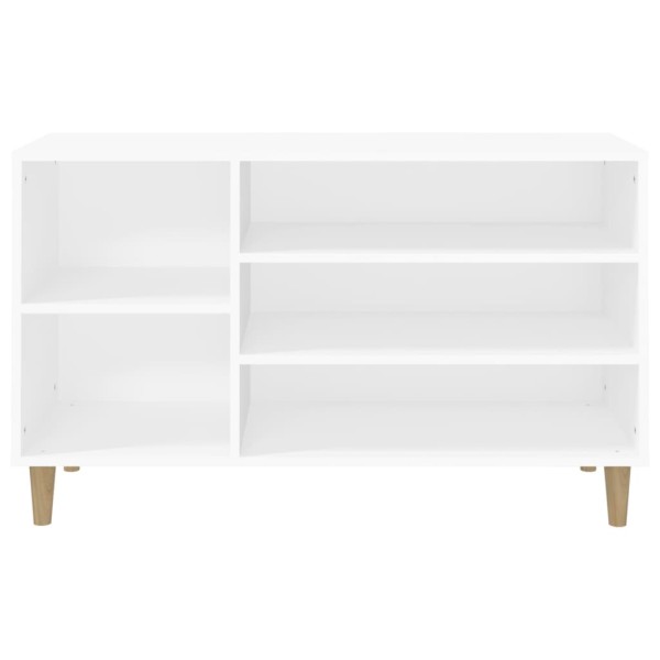 Mueble zapatero madera contrachapada blanco 102x36x60 cm