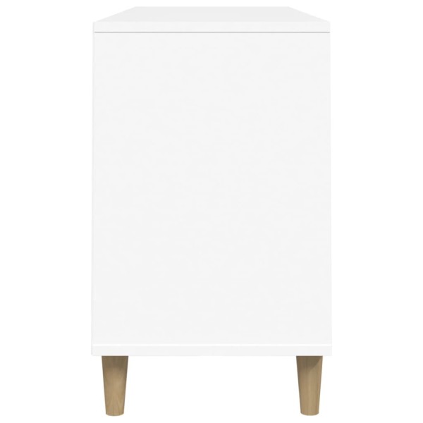 Mueble zapatero madera contrachapada blanco 102x36x60 cm