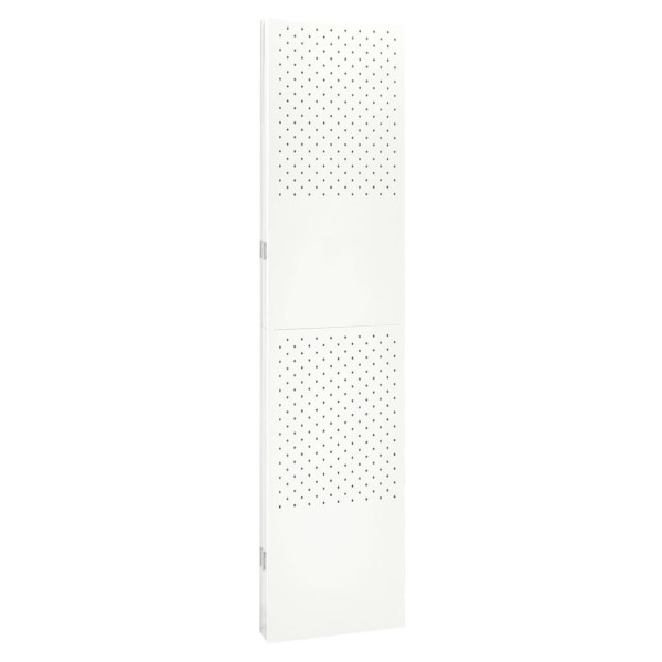 Biombos divisores de 4 paneles 2 uds blanco acero 160x180 cm