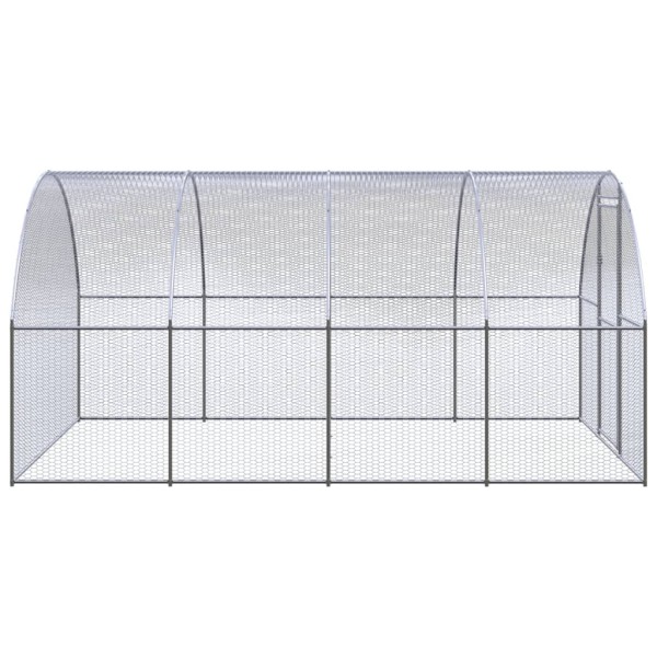 Gallinero de exterior de acero galvanizado 3x4x2 m