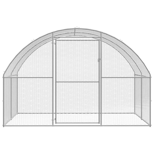 Gallinero de exterior de acero galvanizado 3x4x2 m