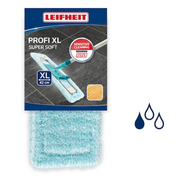 Leifheit Cabezal de mopa Profi Extra Soft azul 55116