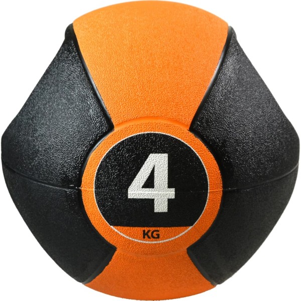 Pure2Improve Balón medicinal con asas 4 kg naranja