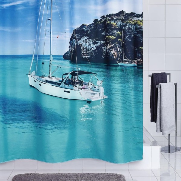 RIDDER Cortina de ducha Sailboat 180x200 cm