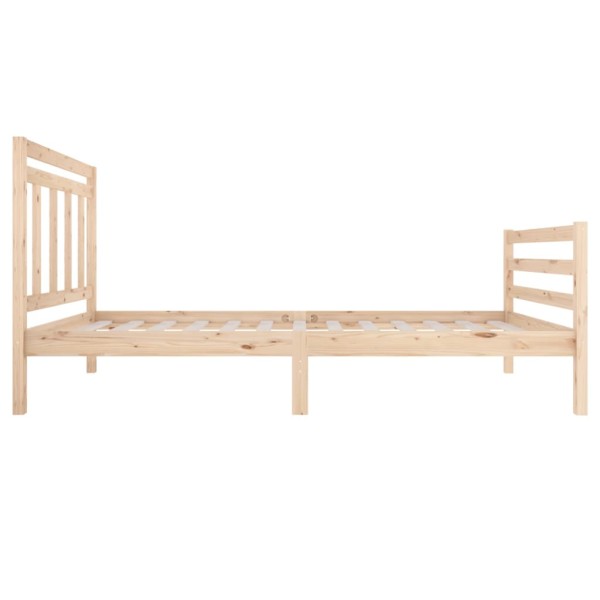 Estructura de cama madera maciza 90x200 cm