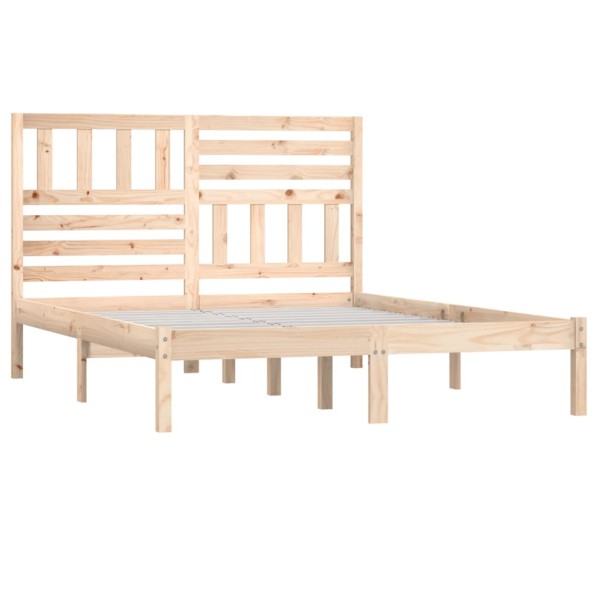 Estructura de cama madera maciza de pino 150x200 cm