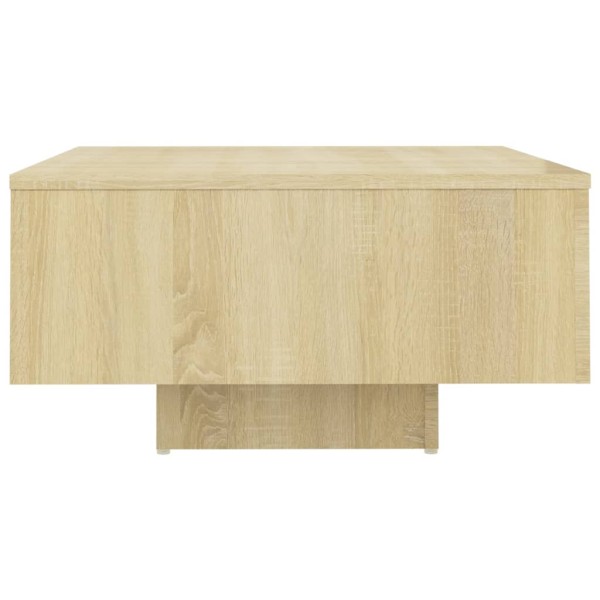 Mesa de centro madera contrachapada roble Sonoma 60x60x31,5 cm