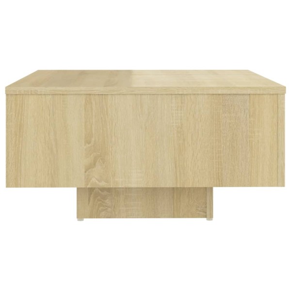 Mesa de centro madera contrachapada roble Sonoma 60x60x31,5 cm