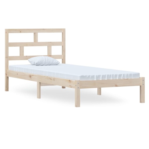 Estructura de cama madera maciza de pino 100x200 cm