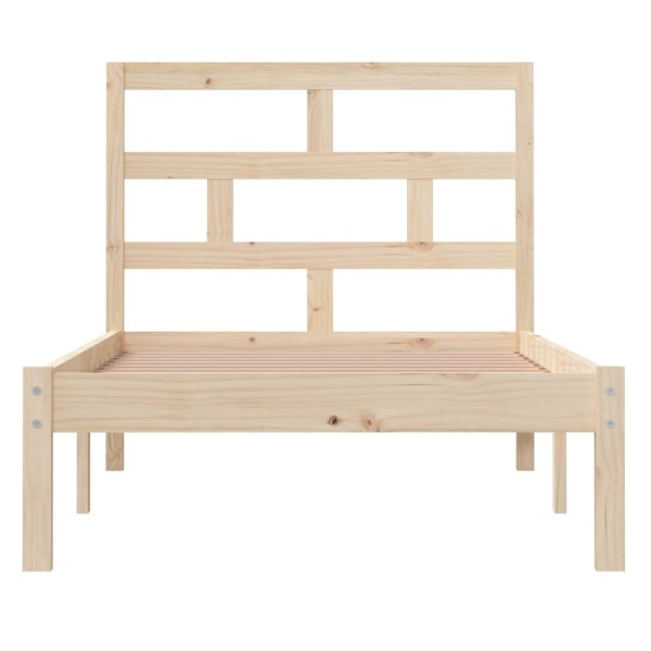 Estructura de cama madera maciza de pino 100x200 cm