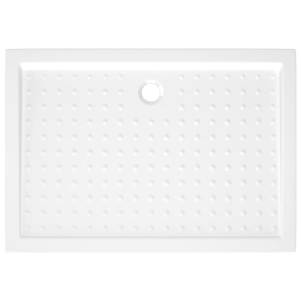 Plato de ducha con puntos ABS blanco 70x100x4 cm