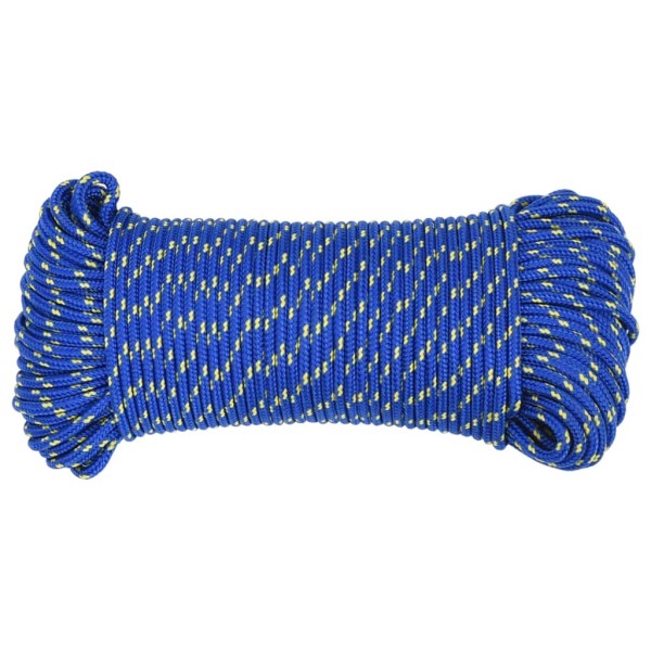 Cuerda de barco polipropileno azul 3 mm 250 m