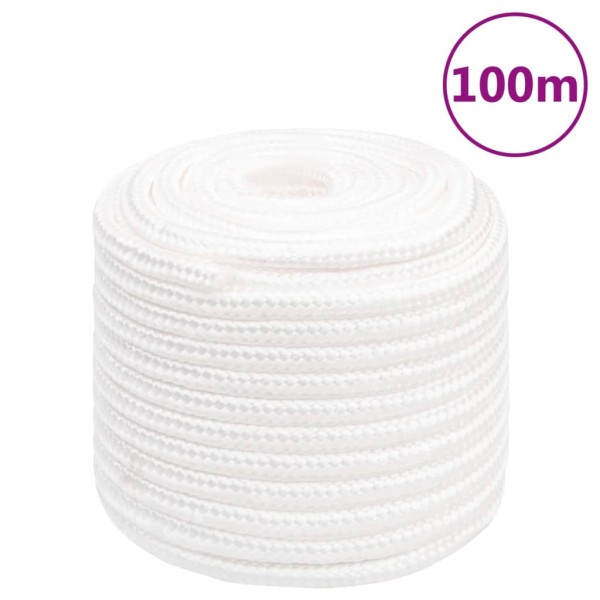 Cuerda de barco polipropileno blanco intenso 16 mm 100 m