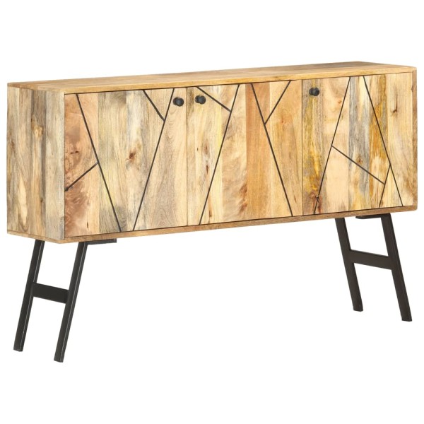 Aparador de madera maciza de mango 118x30x75 cm