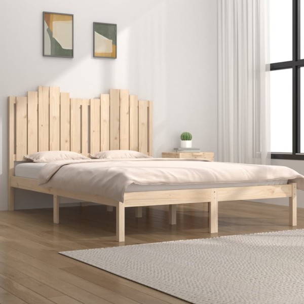 Estructura de cama madera maciza de pino 120x190 cm