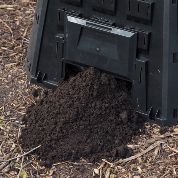 Nature contenedor térmico para compost 1200 L color negro