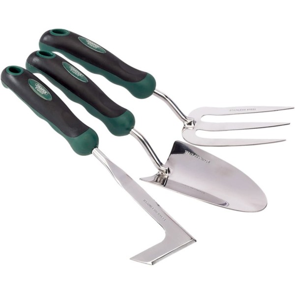 Draper Tools Set jardinería paleta, rastrillo de mano y