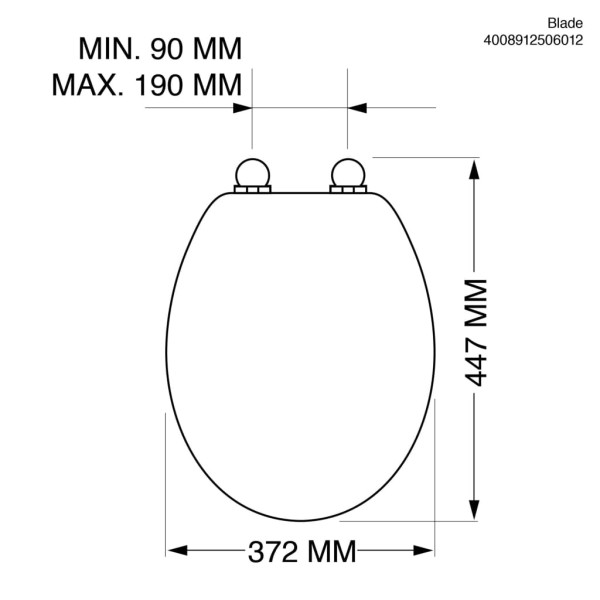 Tiger Asiento de inodoro con tapa Blade blanco