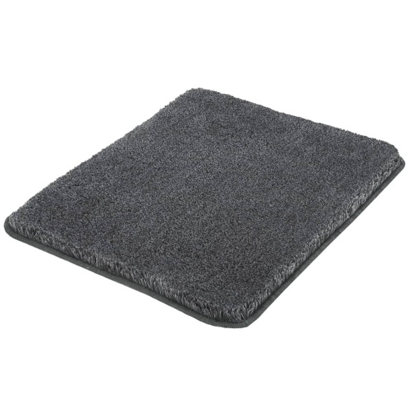 Kleine Wolke Alfombra para baño Relax gris antracita 55x65 cm