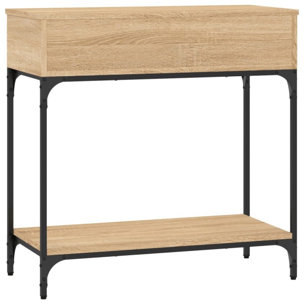 Mesa consola madera de ingeniería roble Sonoma 75x34,5x75 cm