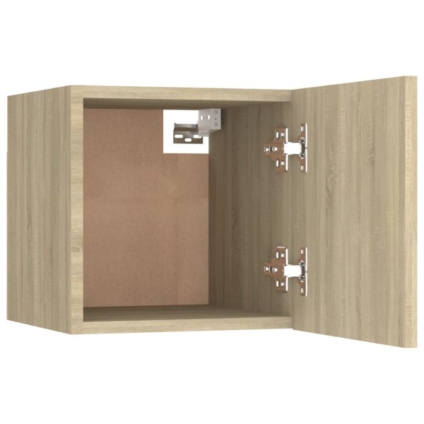 Set de muebles para TV 8 pzas madera contrachapada roble Sonoma