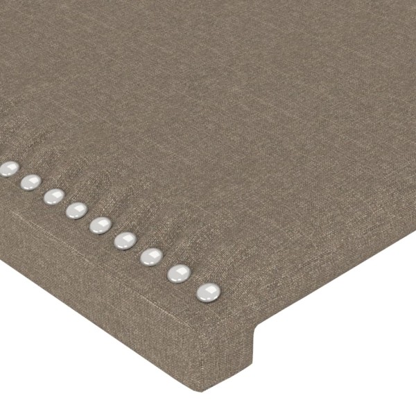 Cabeceros 4 unidades de tela gris taupe 100x5x78/88 cm