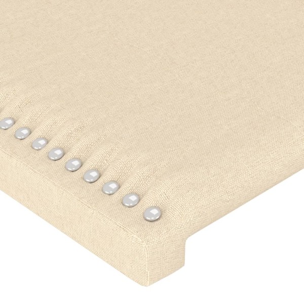 Cabeceros 4 unidades tela color crema 72x5x78/88 cm