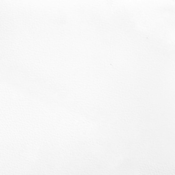 Cabecero de cuero sintético blanco 103x23x78/88 cm