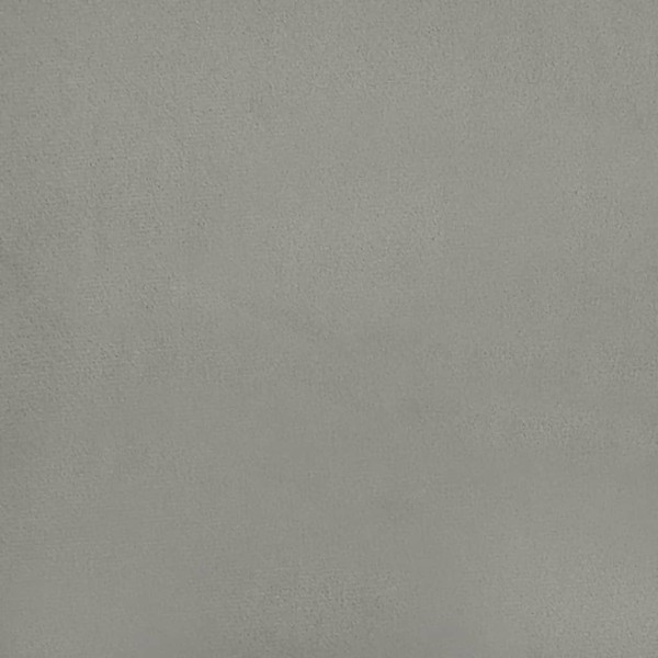 Cabecero de terciopelo gris claro 83x23x78/88 cm