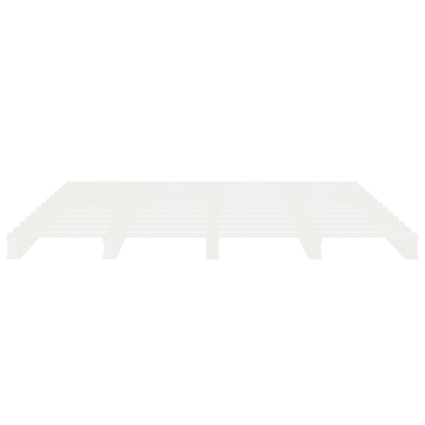 Estructura de cama madera maciza de pino blanco 180x200 cm