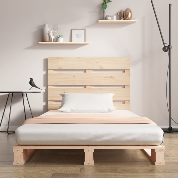 Estructura de cama madera maciza pino 75x190 cm