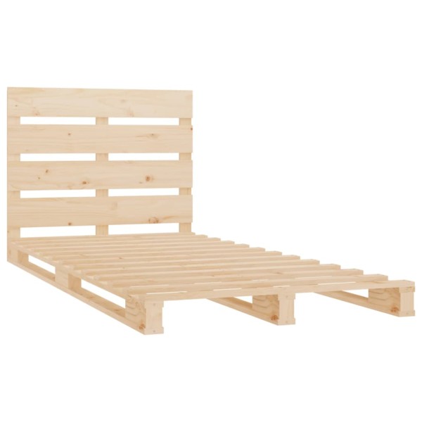 Estructura de cama madera maciza pino 75x190 cm