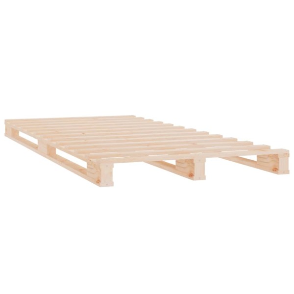 Estructura de cama madera maciza pino 75x190 cm