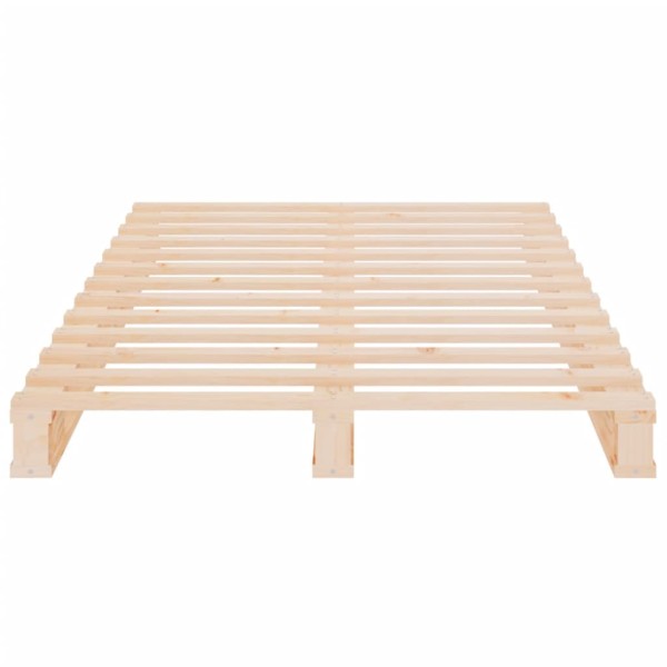 Estructura de cama madera maciza pino 75x190 cm