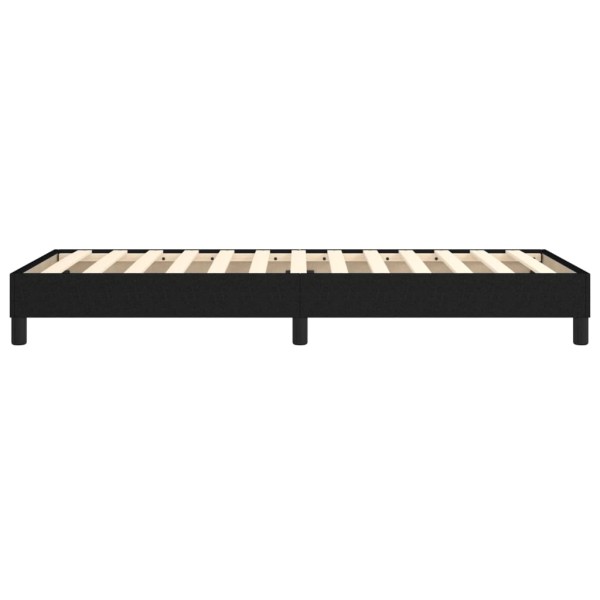 Estructura de cama box spring tela negro 90x200 cm